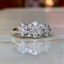 Round Cluster Wedding Ring