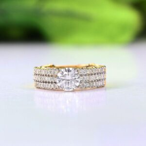 Round Solitaire Anniversary Ring