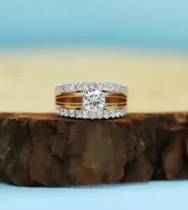 White Round Solitaire Ring