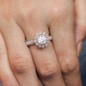 Round Halo Engagement Ring