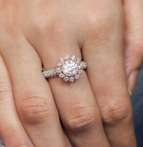 Round Halo Engagement Ring