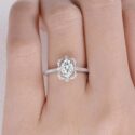 Oval Solitaire Anniversary Ring