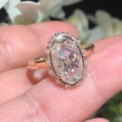 Oval Bezel Anniversary Ring