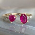 Heart and Oval Ring