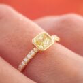 Radiant Bezel Anniversary Ring