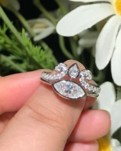 Marquise Wedding Ring Set