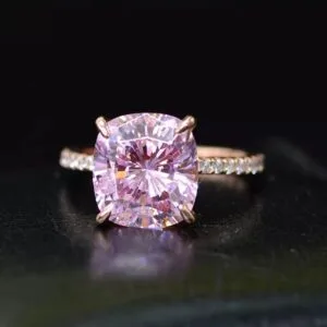 Cushion Solitaire Engagement Ring