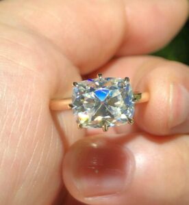 Cushion Cut Solitaire Ring