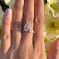 Marquise Cut Cluster Ring