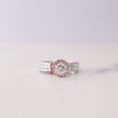 Round Halo Birthday Ring