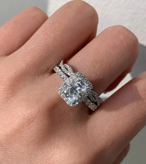 Radiant Anniversary Ring Set