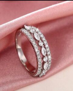 Round Marquise Band Ring