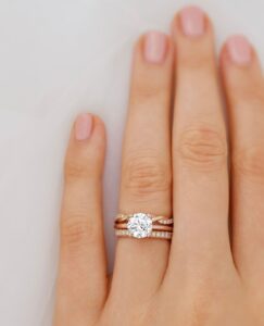 Round Solitaire Anniversary Ring