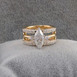 Marquise Solitaire Wedding Ring