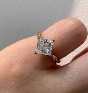 Princess Solitaire Engagement Ring