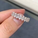 Oval Half Eternity Ring