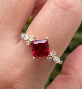 Princess Solitaire Engagement Ring