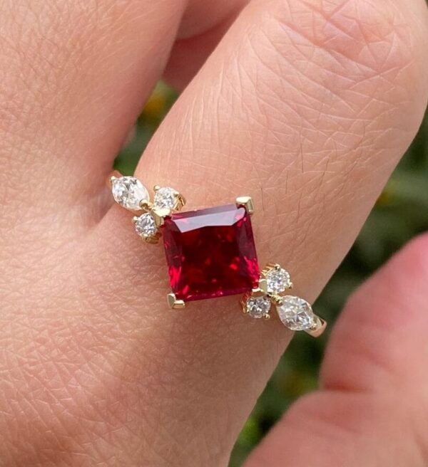 Princess Solitaire Engagement Ring