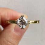 Asscher Solitaire Engagement Ring