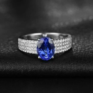 Oval Solitaire Anniversary Ring