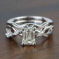 Emerald Solitaire Engagement Ring