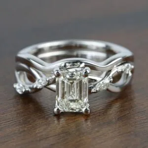 Emerald Solitaire Engagement Ring