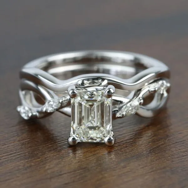 Emerald Solitaire Engagement Ring