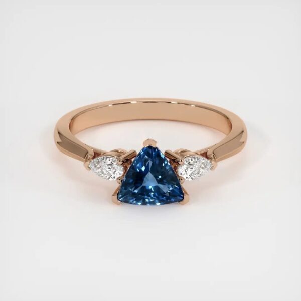 Trillion Three Stone Ring