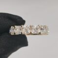 Asscher Eternity Engagement Ring