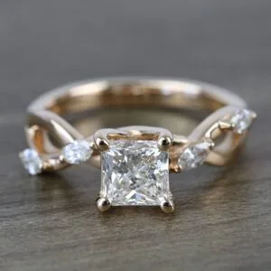 Princess Solitaire Birthday Ring