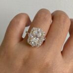 Radiant Halo Anniversary Ring