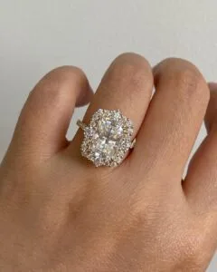 Radiant Halo Anniversary Ring