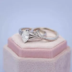 Marquise Proposal Ring Set