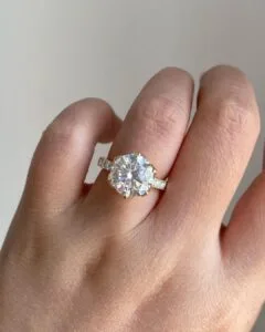 Round Solitaire Engagement Ring