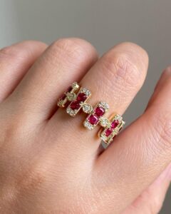 Asscher Half Eternity Band