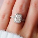 Radiant Halo Wedding Ring