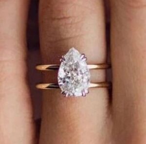 Pear Solitaire Engagement Ring
