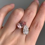 Pear Two-Stone Ring