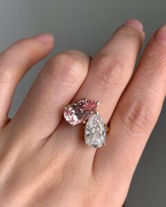 Pear Two-Stone Ring