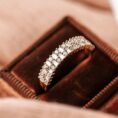 Baguette Half Eternity Band