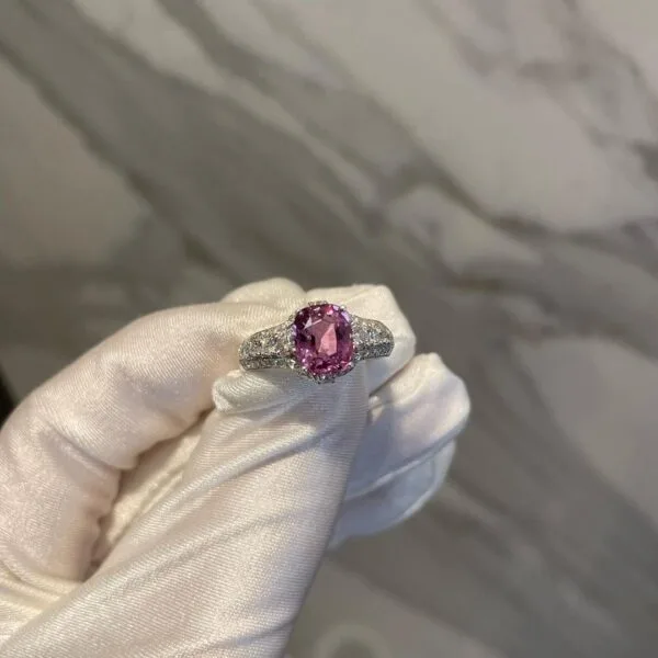 Cushion Solitaire Birthday Ring