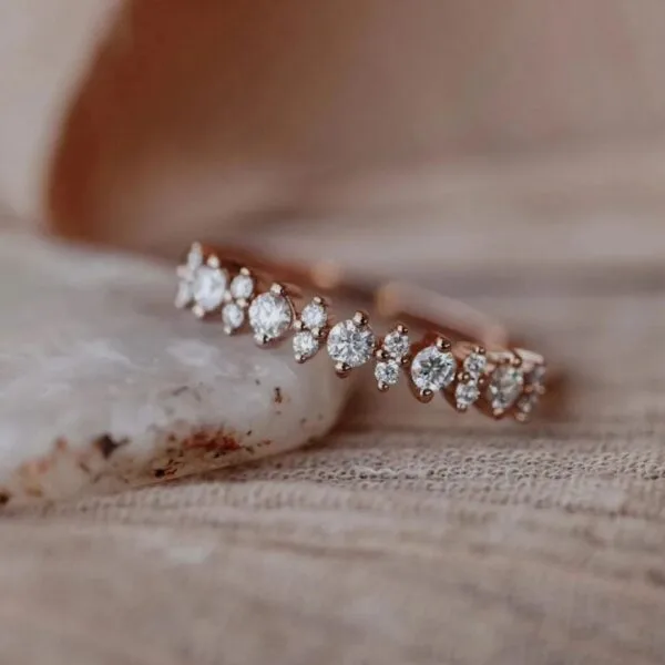 Round Half Eternity Band