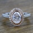 Oval Bezel Wedding Ring
