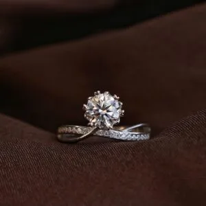 Round Solitaire Birthday Ring