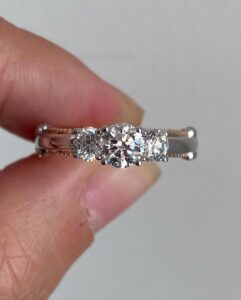Round Three Stone Ring