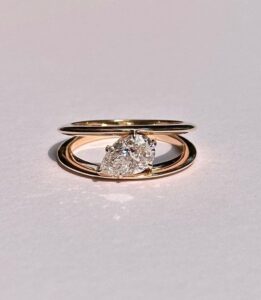 Pear Solitaire Engagement Ring