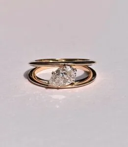 Pear Solitaire Engagement Ring
