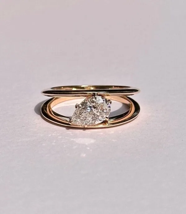 Pear Solitaire Engagement Ring