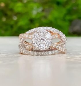 Round Cluster Anniversary Ring