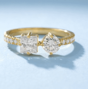 Round and Princess Ring